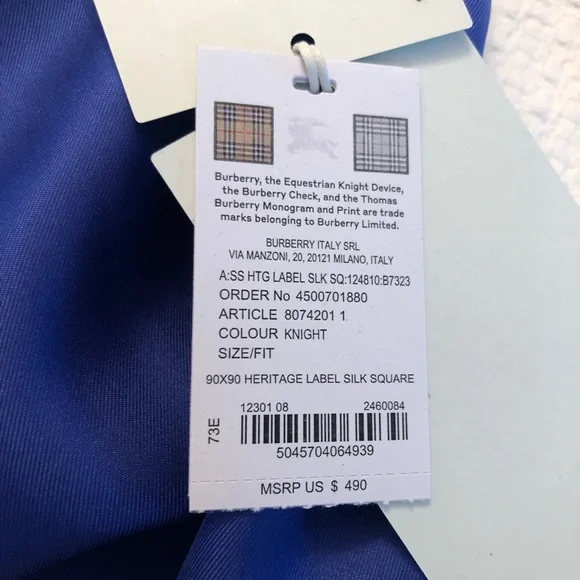 Burberry Equestrian Knight silk scarf - Picture 11 of 14